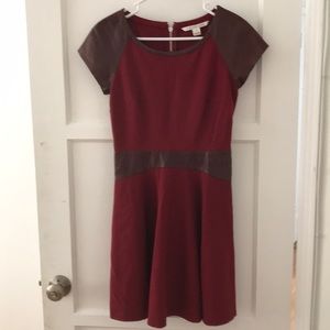 Diane Von Furstenberg DVF Burgundy Dress